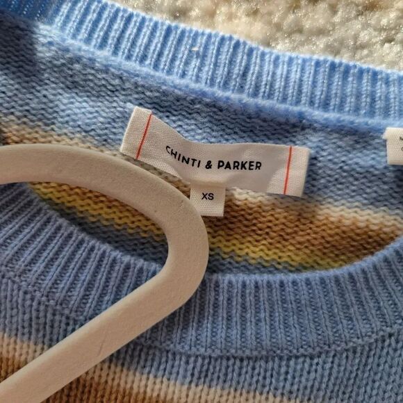 Chinti and Parker Jalisco Striped Wool & Cashmere Blend Sweater XS - Picture 3 of 8